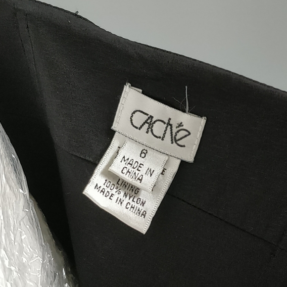 Cache little black dress satin looking size 6 - Picture 6 of 8